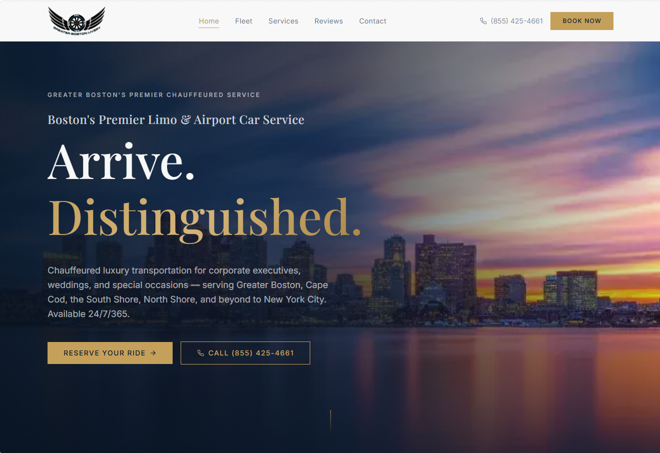 Greater Boston Livery website by Grady Digital